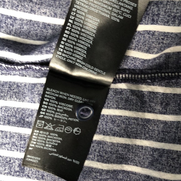 H&M Viscose Striped Button Down Shirt - Picture 9 of 12